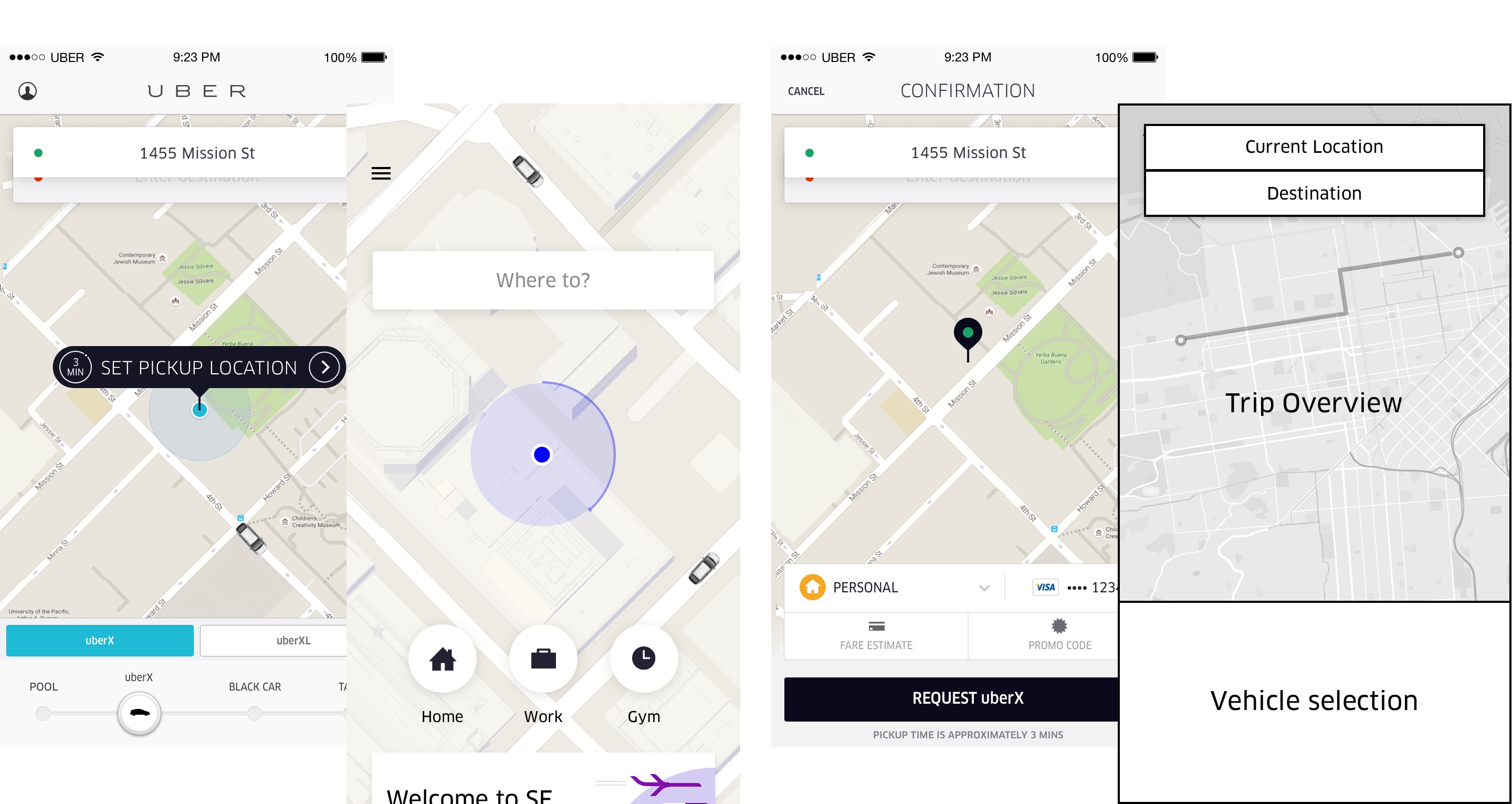 Uber - User Experience Design Portfolio of Simon Pan